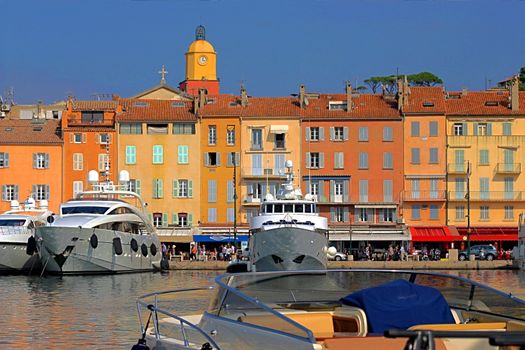 Port of Saint-Tropez in France