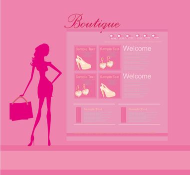 Fashion shopping Website template