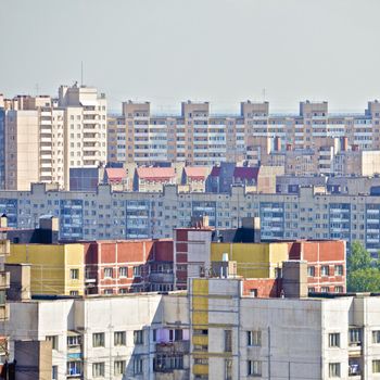 aerial view of the city of Saint Petersburg