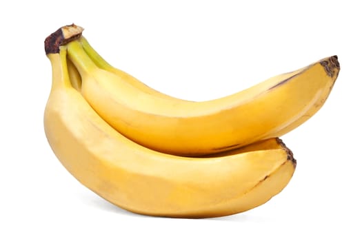 banana bunch isolated on the white background.