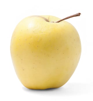 The apple isolated on the white background.