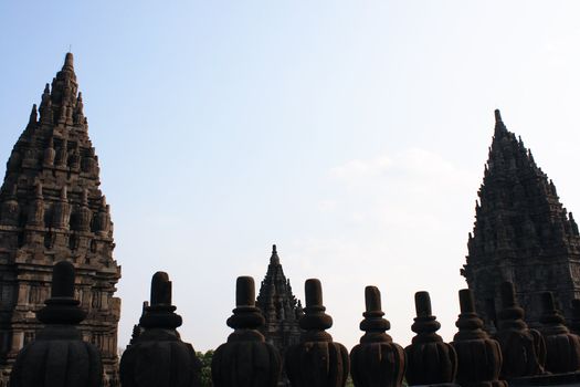 A view in Hindu temple Prambanan. Indonesia, Java, Yogyakarta