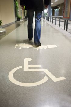 Walking in the Disabled line
