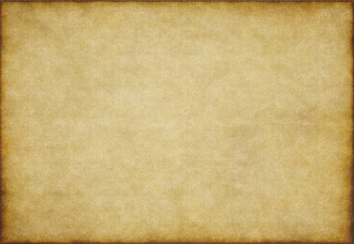 grungy old yellow brown vintage parchment paper texture