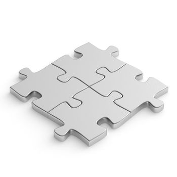 Jigsaw puzzle metal