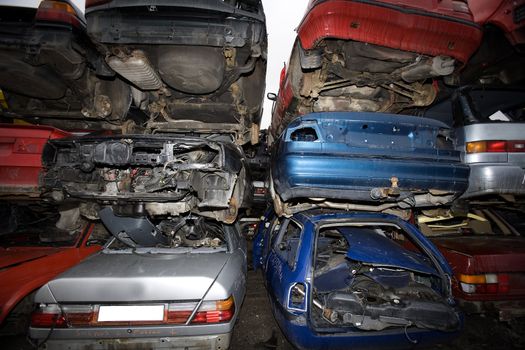 Large group of Damaged Cars