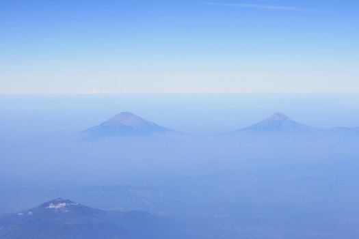 An view of volcano at Java indonesia