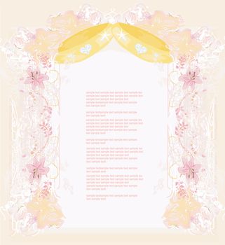 wedding Invitation card with rings