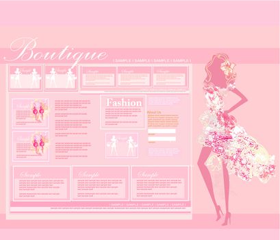 Fashion shopping Website template