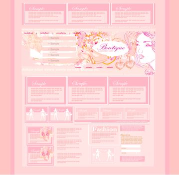 Fashion shopping Website template