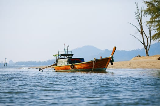 traditional long tail boat, Andaman Sea, Thailand