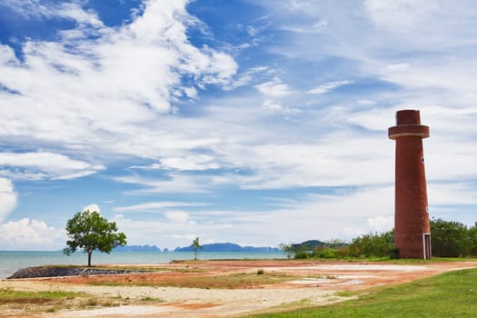 Lighthouse at Town of Koh Lanta, Krabi, Thailand