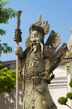 stone Statue in Wat Pho, Bangkok, Thailand