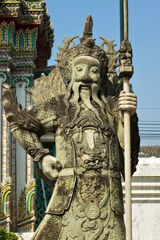 stone Statue in Wat Pho, Bangkok, Thailand