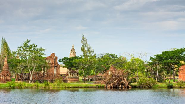 ruins in Mueang Boran, aka Ancient Siam, Bangkok, Thailand