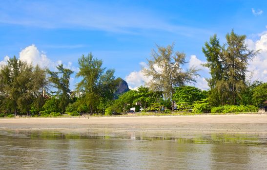 Ao Nang beach, Andaman Sea Shore in Thailand