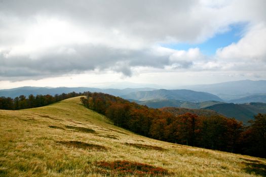 Mountains theme: an image of autumn landscape