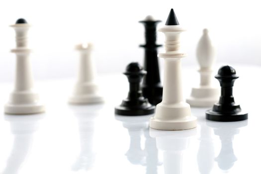 Stock photo: an image of chess: pawns,king,queen