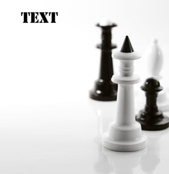 An image of chess with area for text