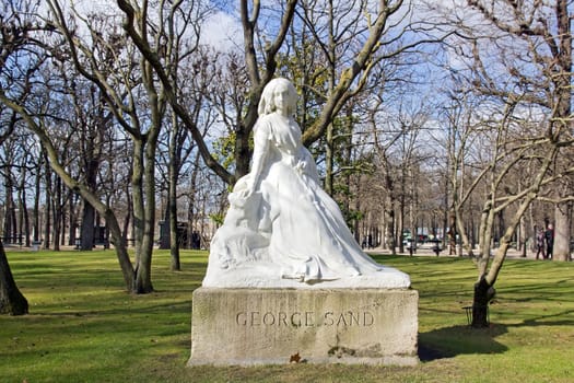 statue of George Sand by FL Sicard  1862-1934