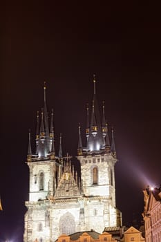 Prague, Virgin Mary's church before Tyn