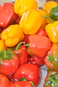 Pepper vegetables food, red yellow or green
