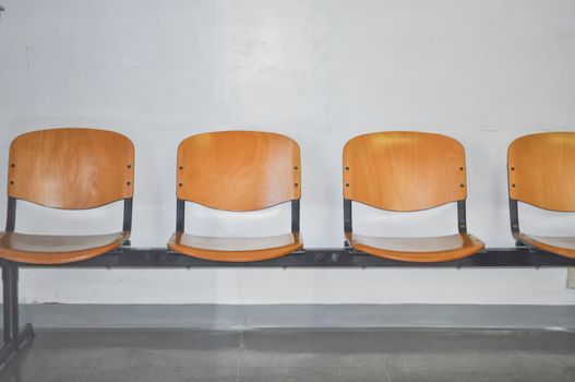 Empty chairs in a waiting room