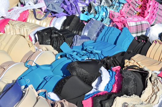 Brassiere aka bra, woman underwear to support breasts