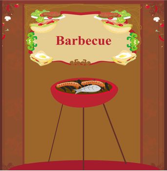 grunge Barbecue Party Invitation
