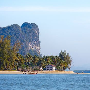 tropical beach, Andaman Sea Shore in Thailand