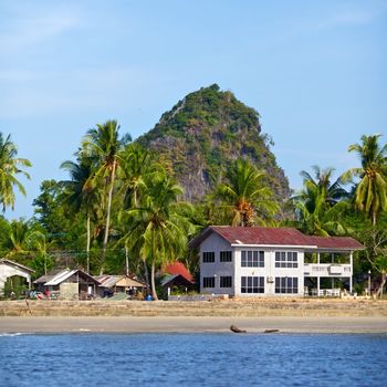 tropical beach, Andaman Sea Shore in Thailand