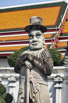 stone Statue in Wat Pho, Bangkok, Thailand