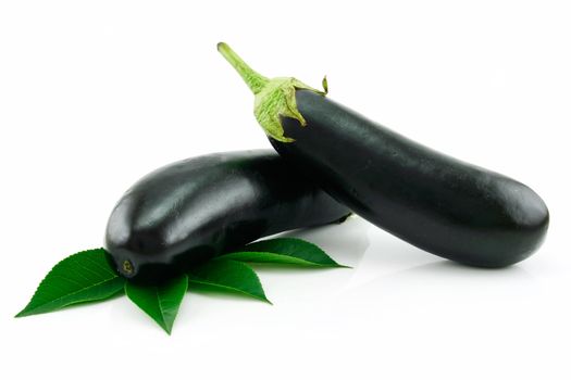 Aubergine Isolated on a White Background