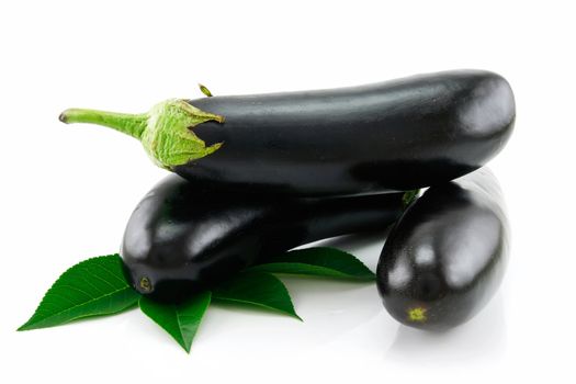 Aubergine Isolated on a White Background