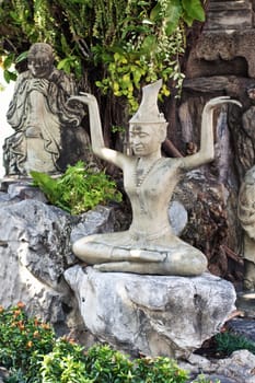 stone Statue in Wat Pho, Bangkok, Thailand