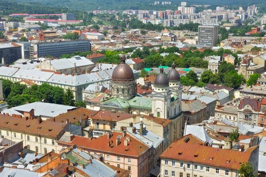 lviv at summer, view from City Hall