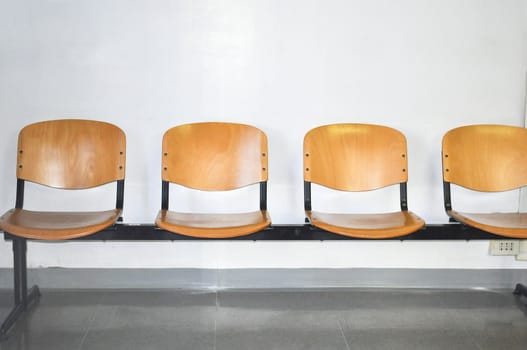 Empty chairs in a waiting room
