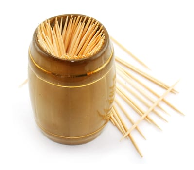 Bunch of toothpick isolated on a white background