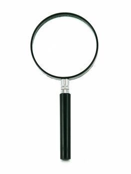 Magnifying glass isolated on a white background