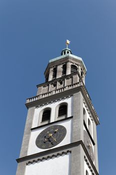 perlach tower in Augsburg, Bavaria, Germany