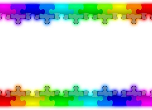 Color and glossy puzzle rainbow background usefull for cover pages, brochure, presentation and advertising messages