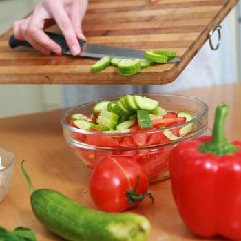 An image of vegetables for dietical salad