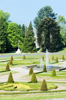 garden of Barnard Castle, North East, England