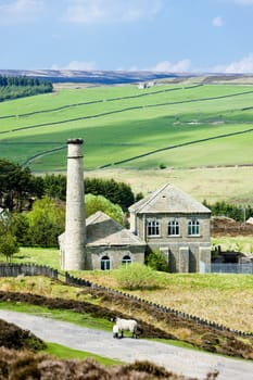 factory in The Pennines, Northumberland, England