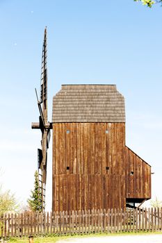 wooden windmill, Klobouky u Brna, Czech Republic