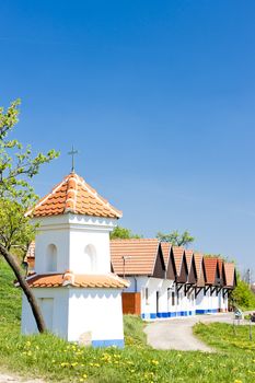 wine cellars with God's torture, Kozojidky, Czech Republic