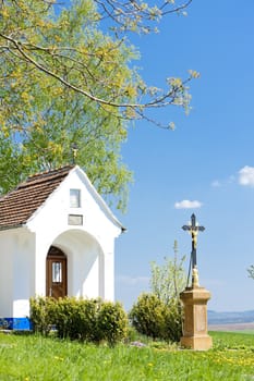 chapel with a cross, Vlcnov, Czech Republic