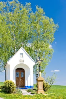 chapel with a cross, Vlcnov, Czech Republic