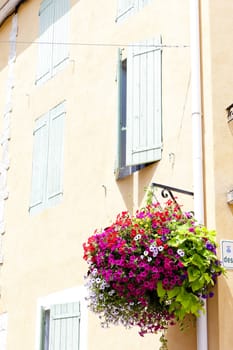 detail of house, Greoux-les-Bains, Provence, France