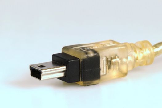 Close-up of a mini usb cable